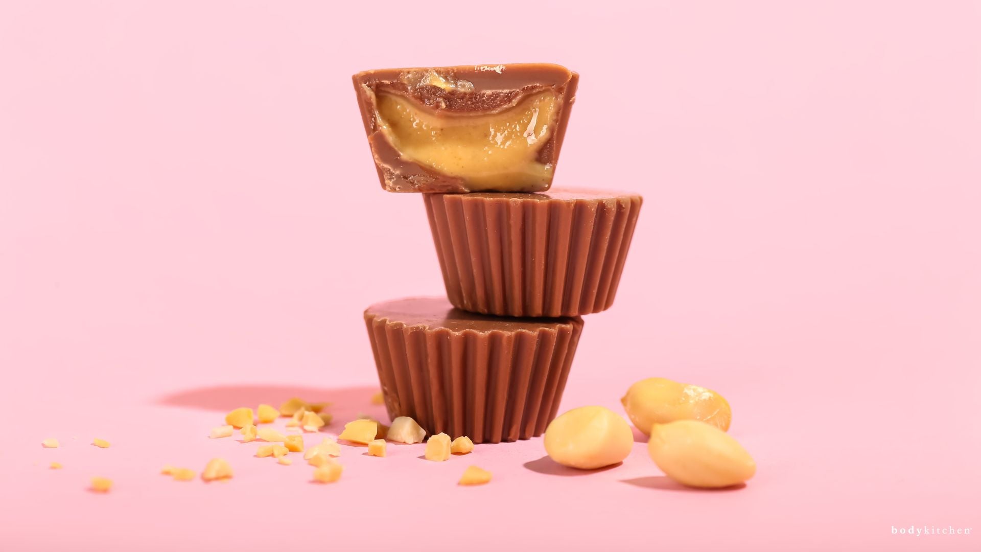 Maple Peanut Butter Cups with Body Kitchen Collagen + Elastin