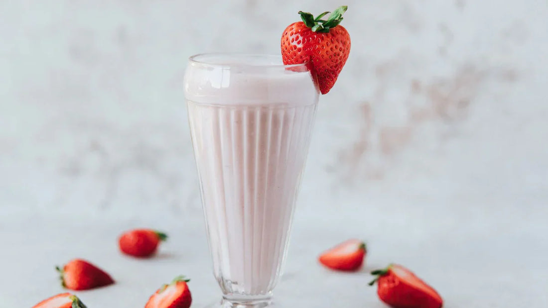 Strawberry Collagen Milkshake