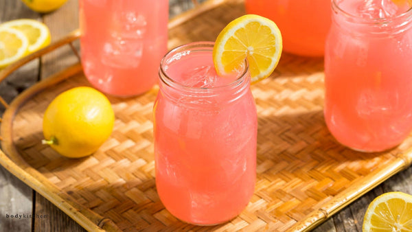 Refreshing Strawberry Lemonade with Collagen + Elastin