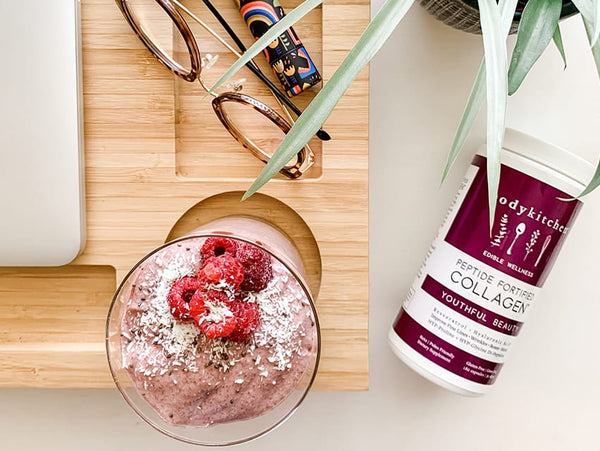 Raspberry Smoothie with Collagen