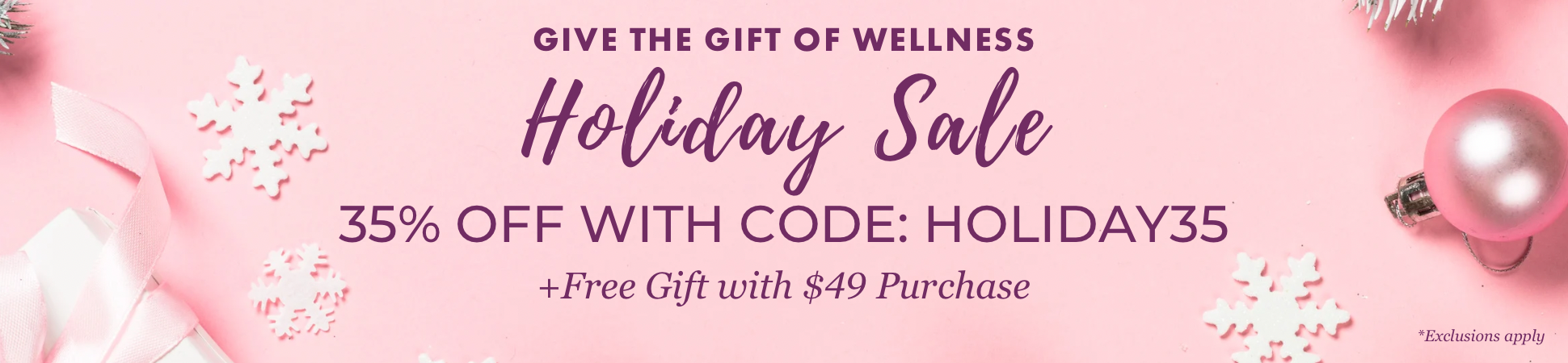 35% off with code holiday35