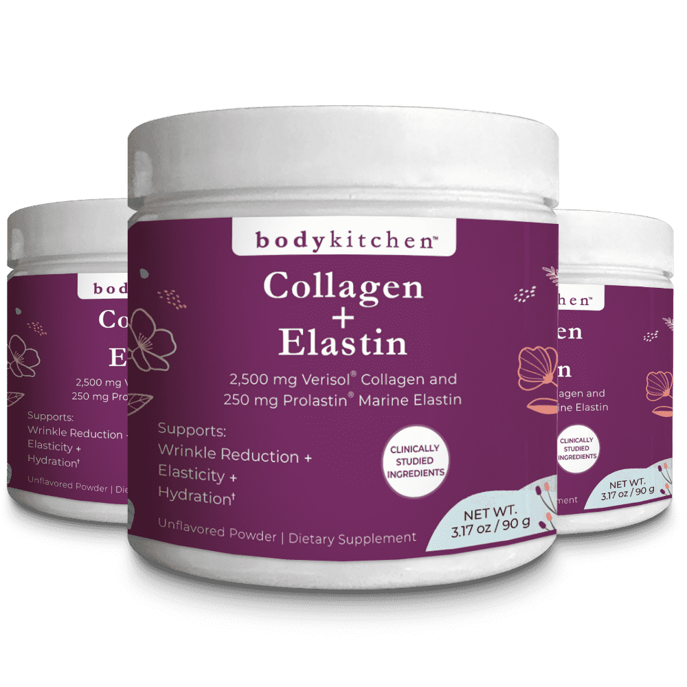 Collagen + Elastin Peptides Powder - Three Bottles